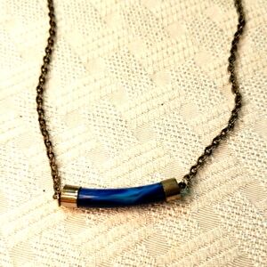 Sarah Coventry Necklace Pazzazz Blue and Silver